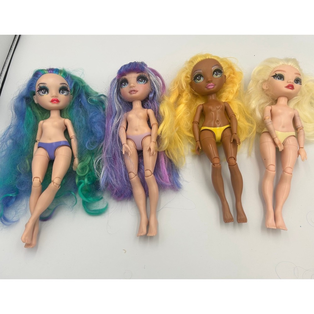 4 Pc lot Rainbow High Dolls  Need TLC